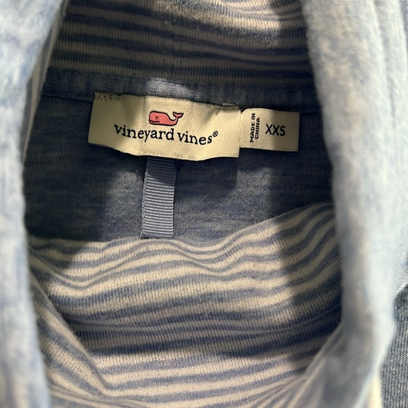 Vineyard Vines size XXS Blue funnel neck pullover - Picture 2 of 6